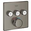 29126AL0 Grohe Grohtherm Smartcontrol Thermostatisch Inbouwmengkraan met Omstelling Hard Graphite Geborsteld (mat donker grijs)