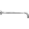 Paffoni ZSOF034ST Stick Douchearm 400 MM Steel (RVS)